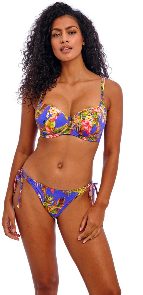 Freya Tiger Valley Sweetheart Bikini Bra Pant Set Ultramarine
